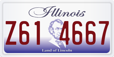 IL license plate Z614667