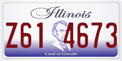 IL license plate Z614673