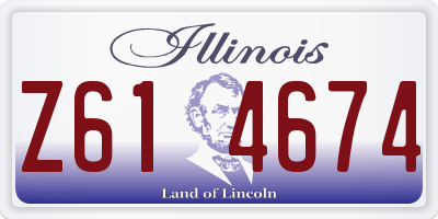 IL license plate Z614674