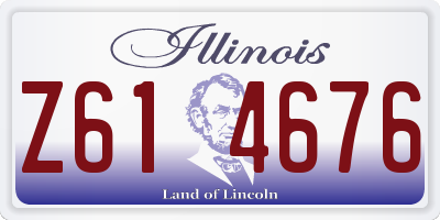 IL license plate Z614676