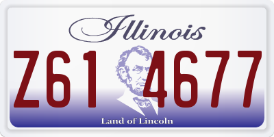 IL license plate Z614677