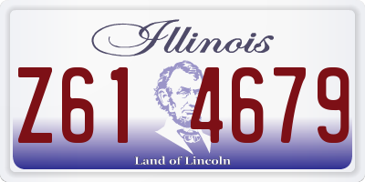 IL license plate Z614679