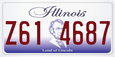 IL license plate Z614687