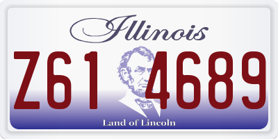 IL license plate Z614689