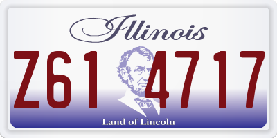 IL license plate Z614717