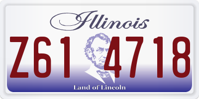IL license plate Z614718