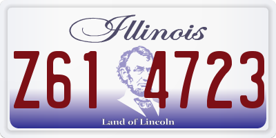 IL license plate Z614723