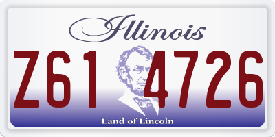 IL license plate Z614726