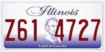 IL license plate Z614727