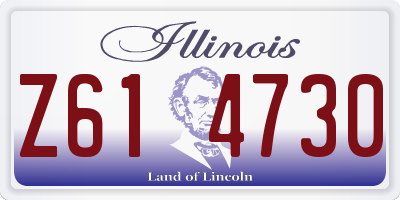 IL license plate Z614730