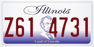 IL license plate Z614731