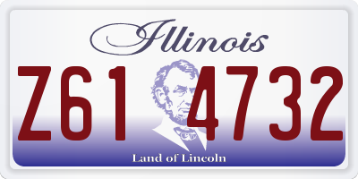 IL license plate Z614732