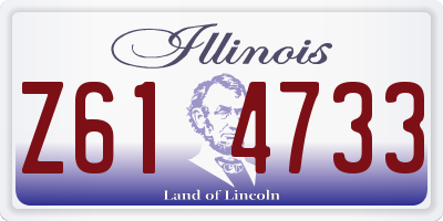 IL license plate Z614733