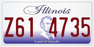 IL license plate Z614735