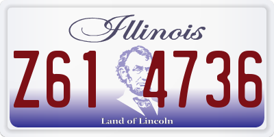 IL license plate Z614736