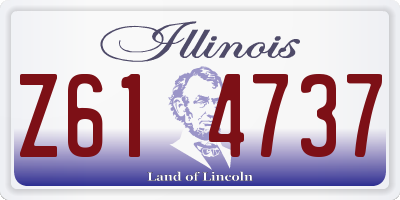 IL license plate Z614737