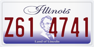 IL license plate Z614741