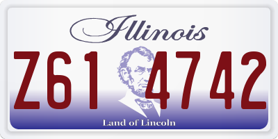 IL license plate Z614742