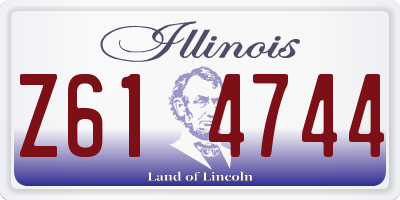 IL license plate Z614744