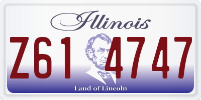 IL license plate Z614747