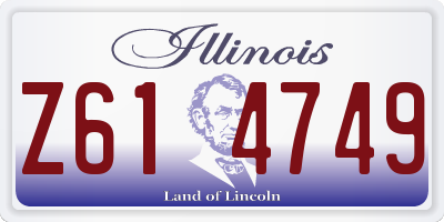 IL license plate Z614749