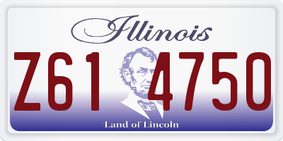 IL license plate Z614750