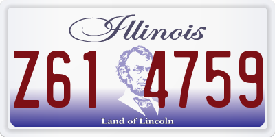 IL license plate Z614759