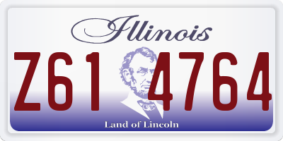 IL license plate Z614764