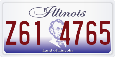 IL license plate Z614765