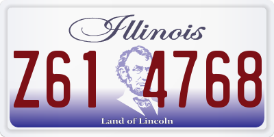 IL license plate Z614768