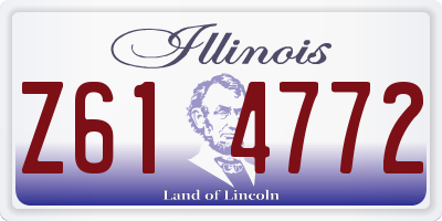IL license plate Z614772
