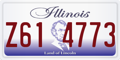 IL license plate Z614773