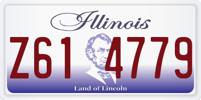 IL license plate Z614779