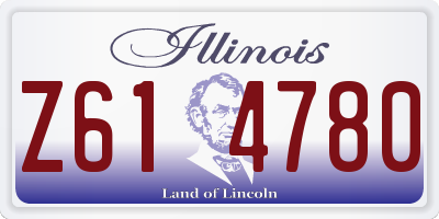 IL license plate Z614780