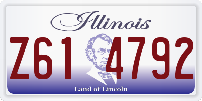 IL license plate Z614792
