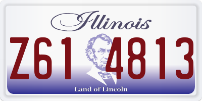 IL license plate Z614813