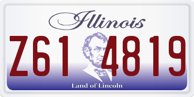 IL license plate Z614819