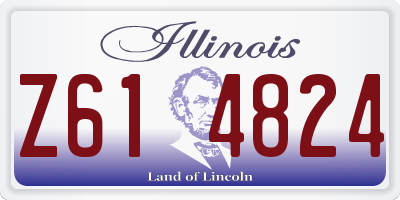 IL license plate Z614824