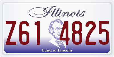 IL license plate Z614825