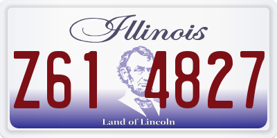 IL license plate Z614827