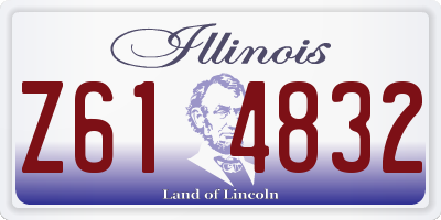 IL license plate Z614832