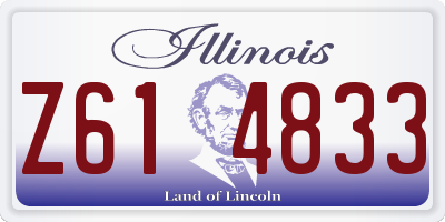 IL license plate Z614833