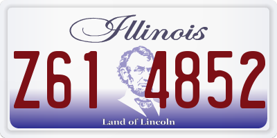 IL license plate Z614852