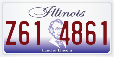IL license plate Z614861