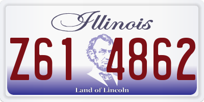 IL license plate Z614862