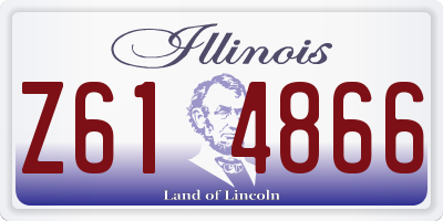 IL license plate Z614866