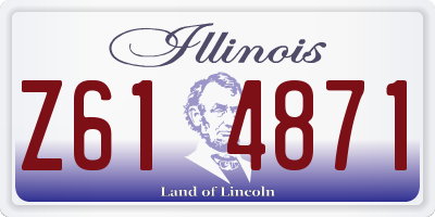 IL license plate Z614871