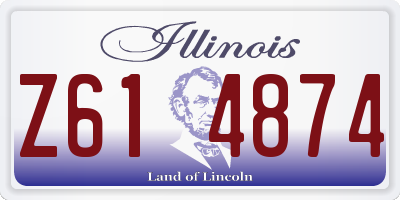 IL license plate Z614874