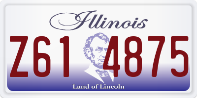 IL license plate Z614875