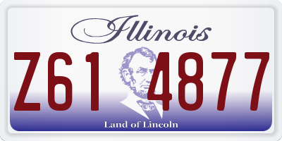 IL license plate Z614877